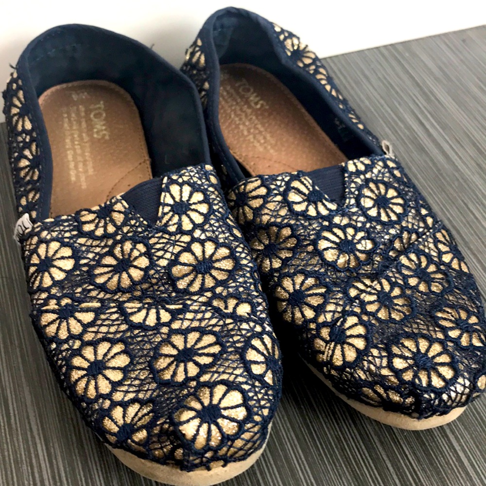 Toms sparkle and Navy